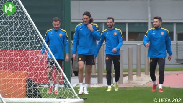 Ronaldo shows off skills in Man United training ahead of Atalanta